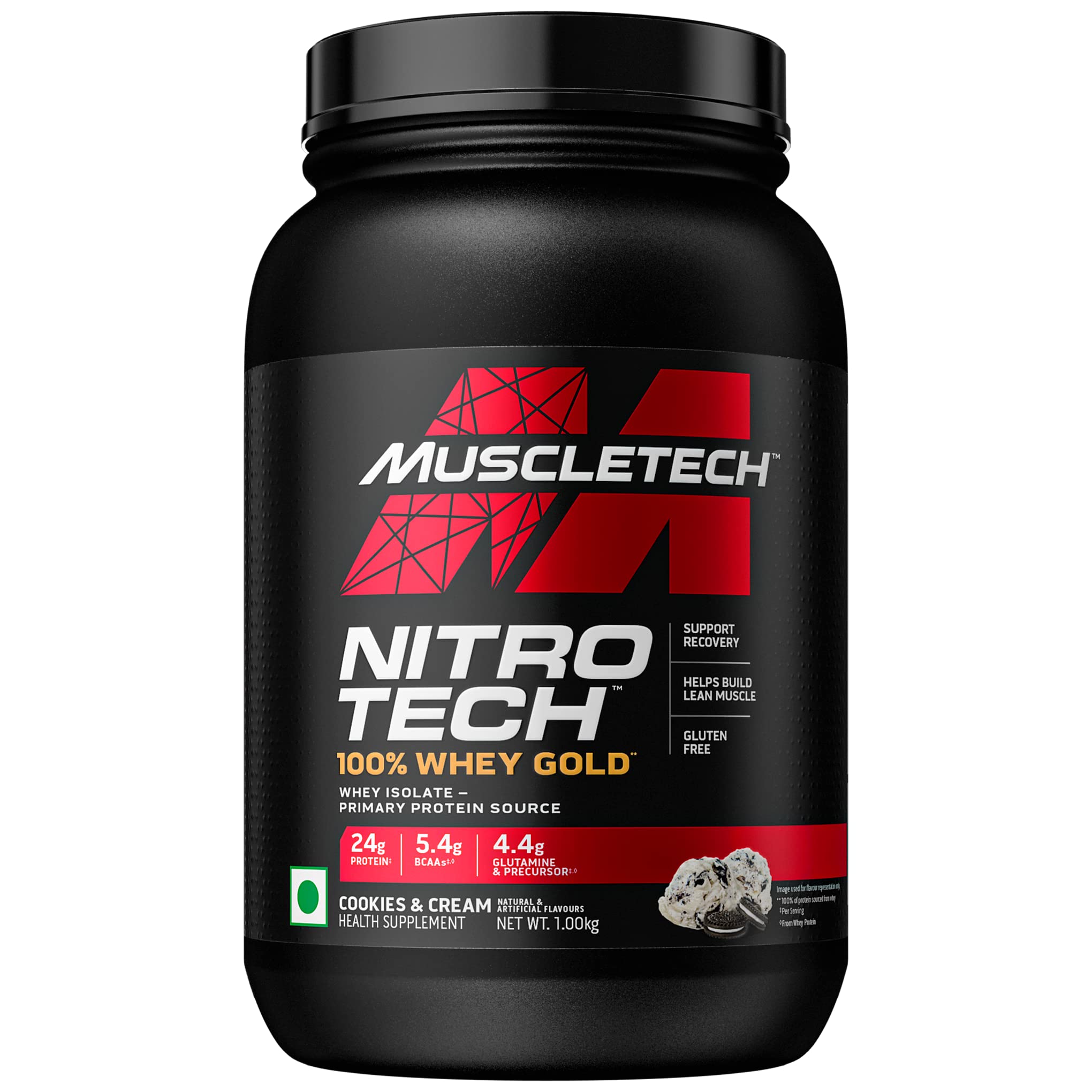 Muscletech Nitrotech 100% Whey Gold, 907g (2lbs), Cookies & Cream, Primary Source- Whey Protein Isolate, 24G OF PURE PROTEIN FOR ENHANCED LEAN MUSCLE, STRENGTH AND RECOVERY, Gluten Free, Vegetarian (B0BRQ5BQZ3) Amazon Price History, Amazon Price Tracker