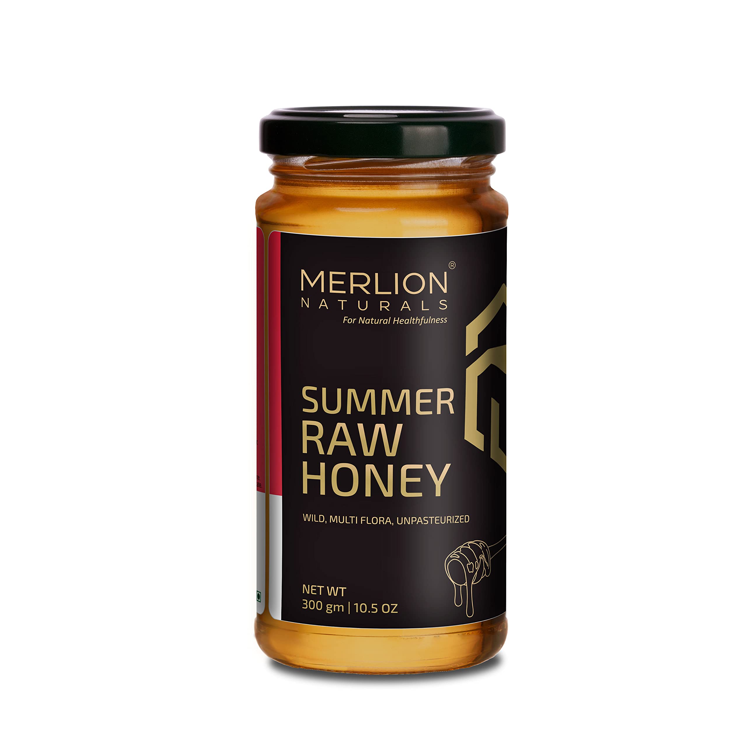 Raw Honey by Merlion Naturals | Wild/Forest, Unprocessed, Unpasteurized (Summar Honey, 300gm) (B09N3SGV5F) Amazon Price History, Amazon Price Tracker