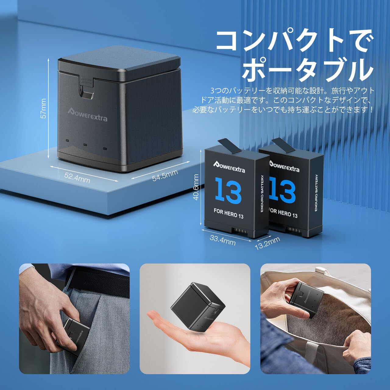Amazon.co.jp: GoPro Hero13互換バッテリー 充電器セット Enduro