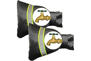 2-Pack Pipe Jackets for Winter Dog Proof Outdoor Faucet Cover