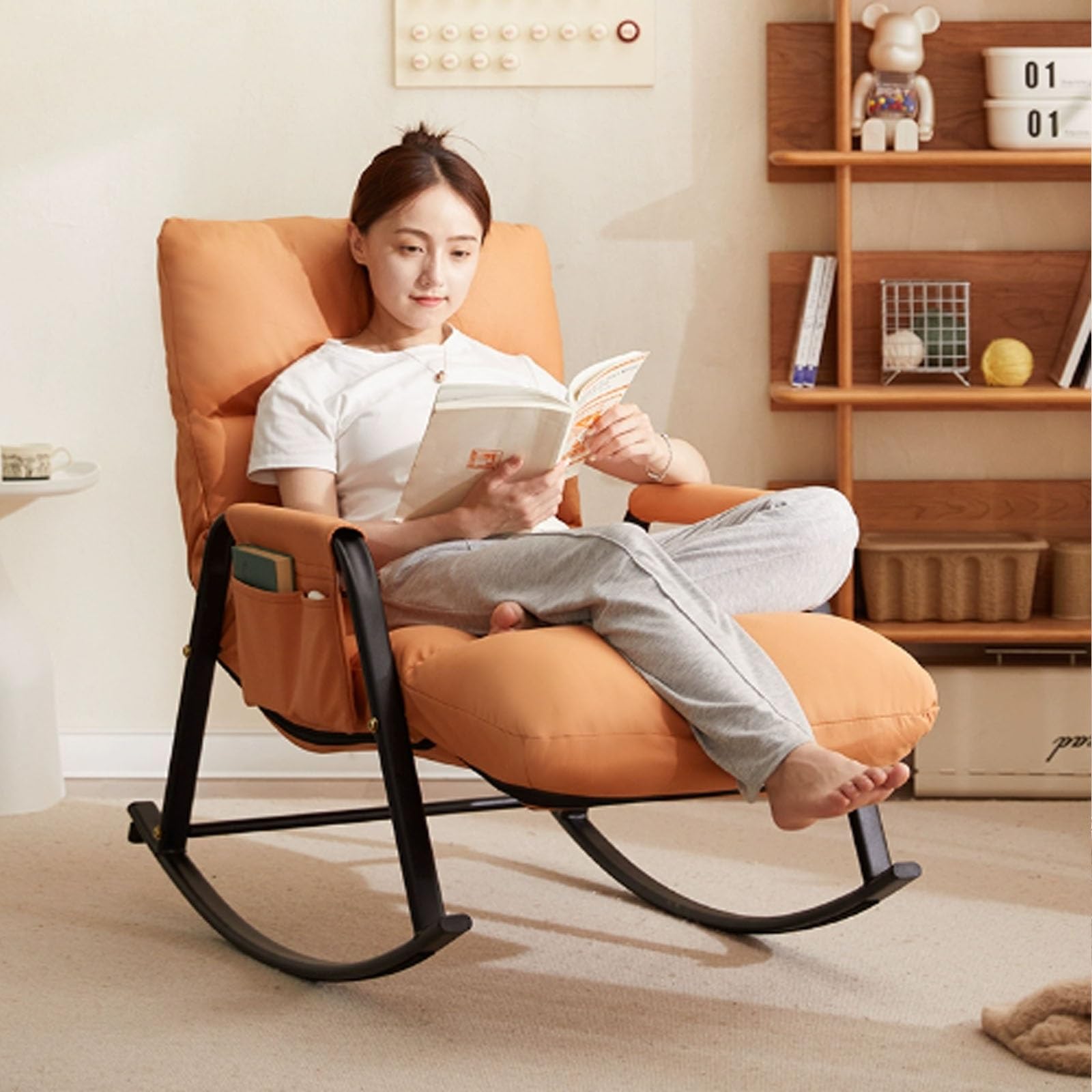 Sillon Relax,butacas De Salon,sillones Para El Salón,mecedora,mecedora Lactancia,butaca,sillon Lectura,sillon Lactancia,sillón Relax,chaise Longue,sillones Relax Capacidad De Carga 200 Kg ( Color : Da