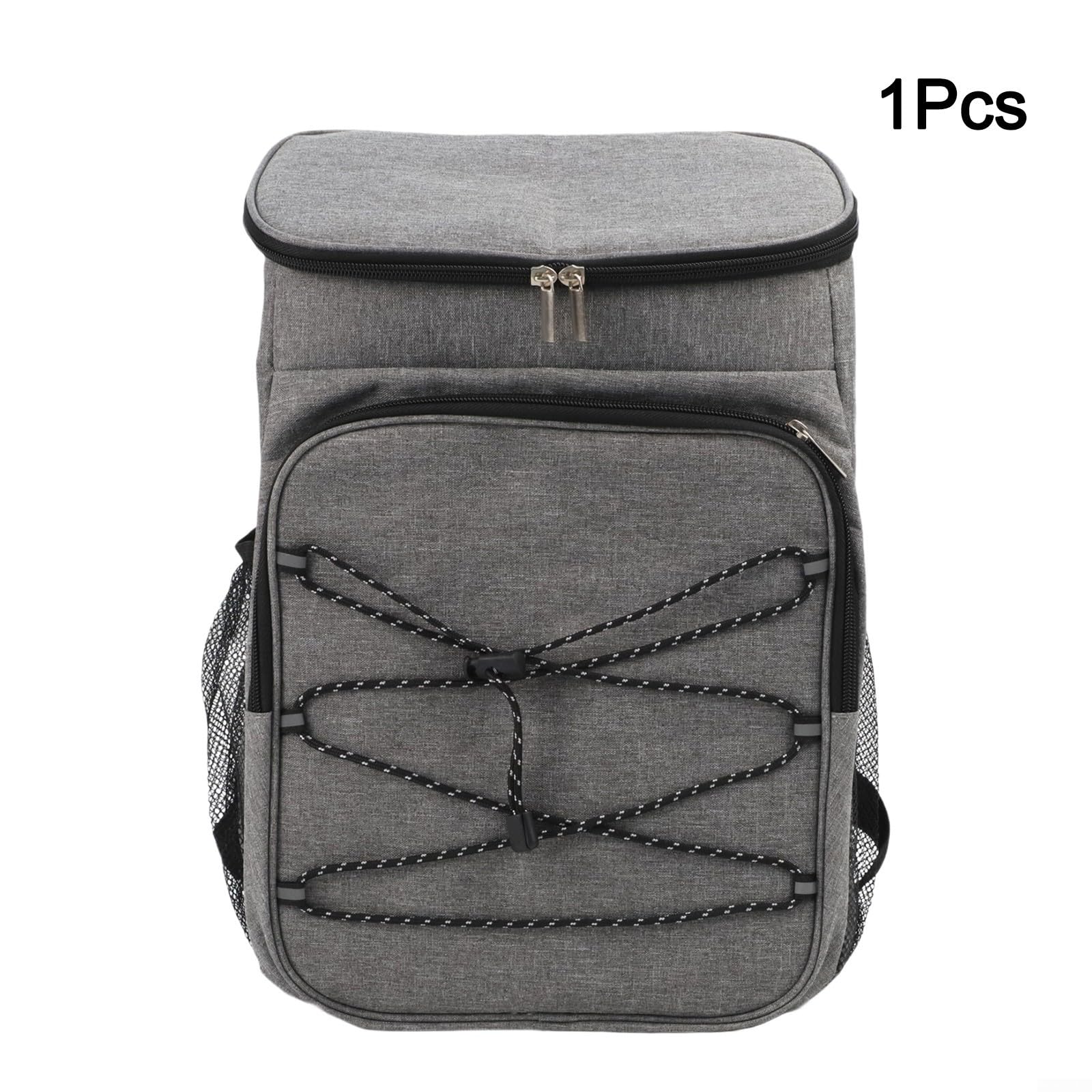 Grande zaino termico da 30 l, con tessuto Oxford impermeabile e impacchi di ghiaccio pressati a caldo, a prova di perdite, per la sicurezza alimentare (grigio)