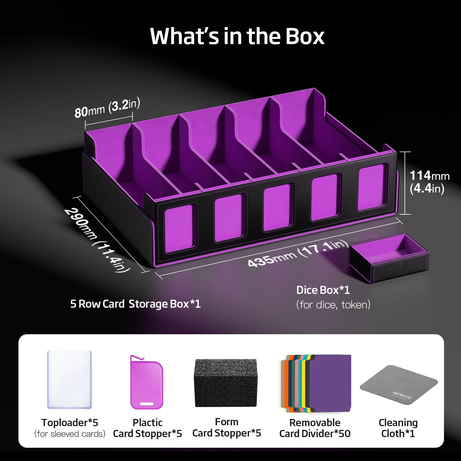 cleaning mtg cards Amazon.com: MORCCO Trading Card Storage Box 5-Row 3900+ Capacity,TCG MTG  Card Case with Magnetic Lid & Commander Display,Top Loader Storage for  Sports Cards,Includes Dividers Dice Box（Black Purple） : Toys & Games