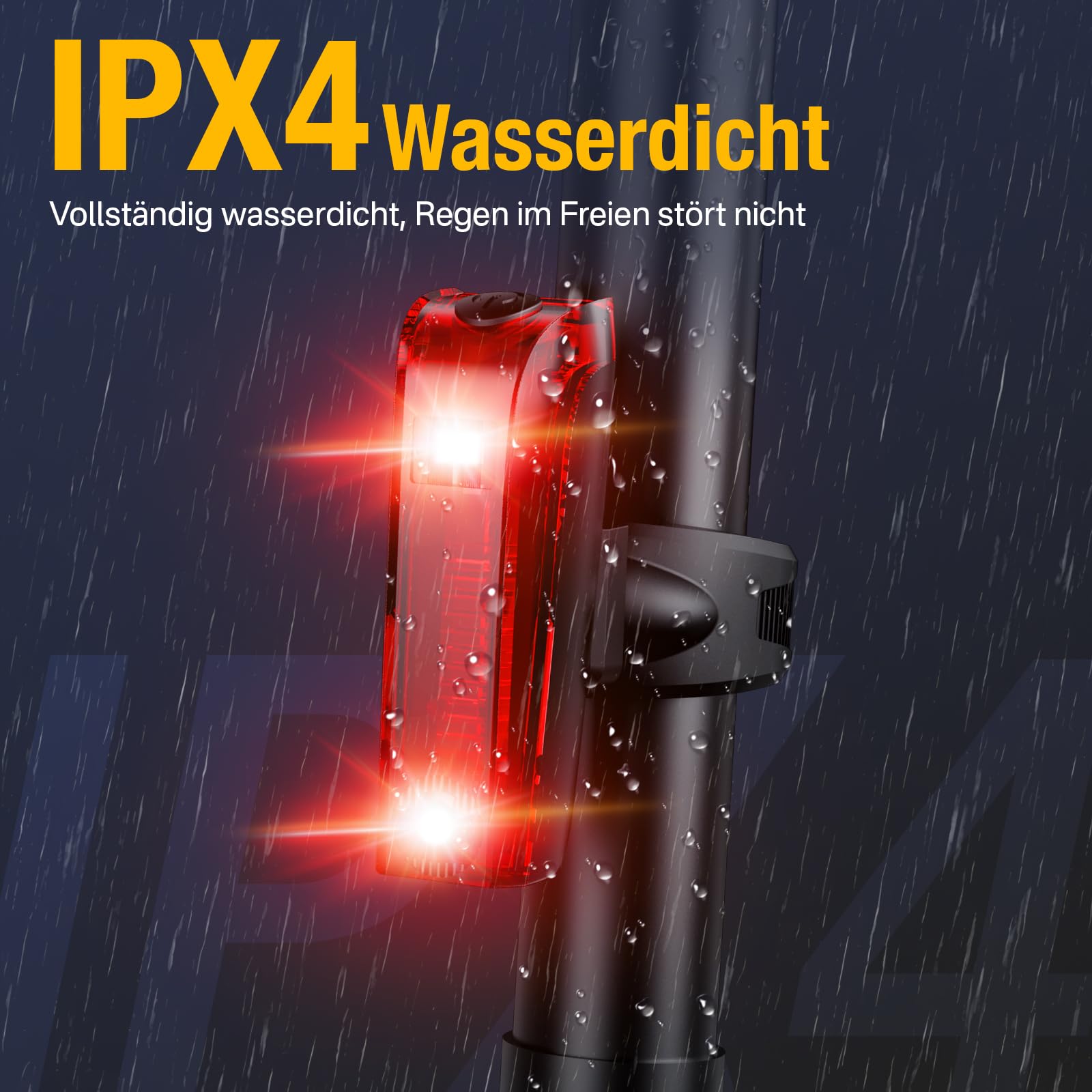 Fahrradlicht Set lichtsensor,Smart Rücklicht mit Bremslicht,Sensor Fahrradlicht StVZO Zugelassen,Integrierte Helligkeitssensor,Fahrrad Frontlicht & Rücklicht für Rennrad,MTB,E-Bike