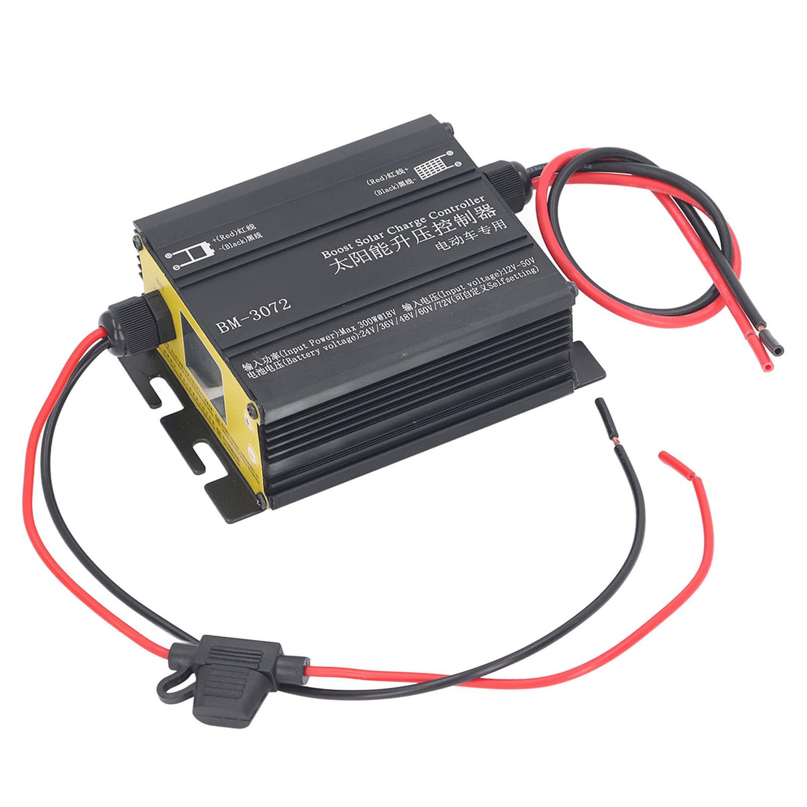 Boost MPPT Controlador de Carga Solar 16A Elevador de Voltaje Eficiente 12V ~ 50V para Vehículos Eléctricos y Sistemas Solares Aleación de Aluminio