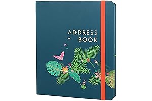 Boxclever 8.5" x 7.5" Large Handy Address Book for 432 Contacts