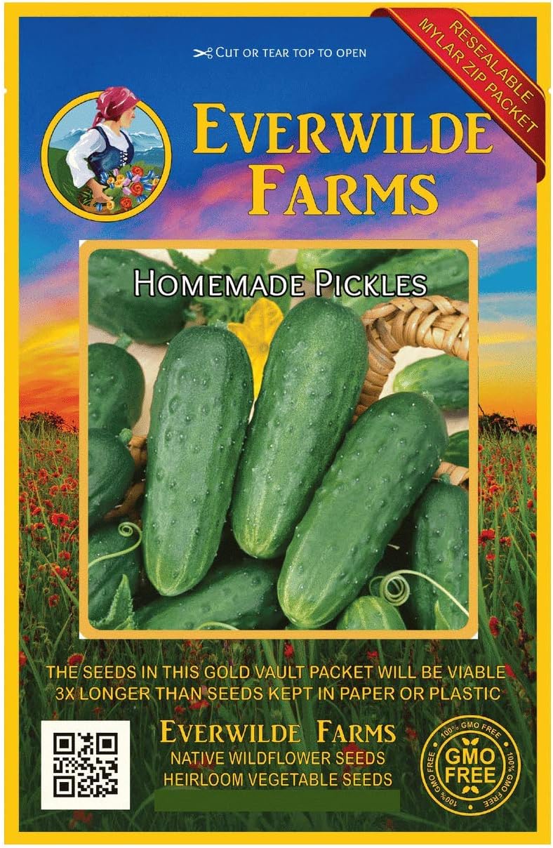 Everwilde Farms 100 Homemade Pickles Cucumber Seeds