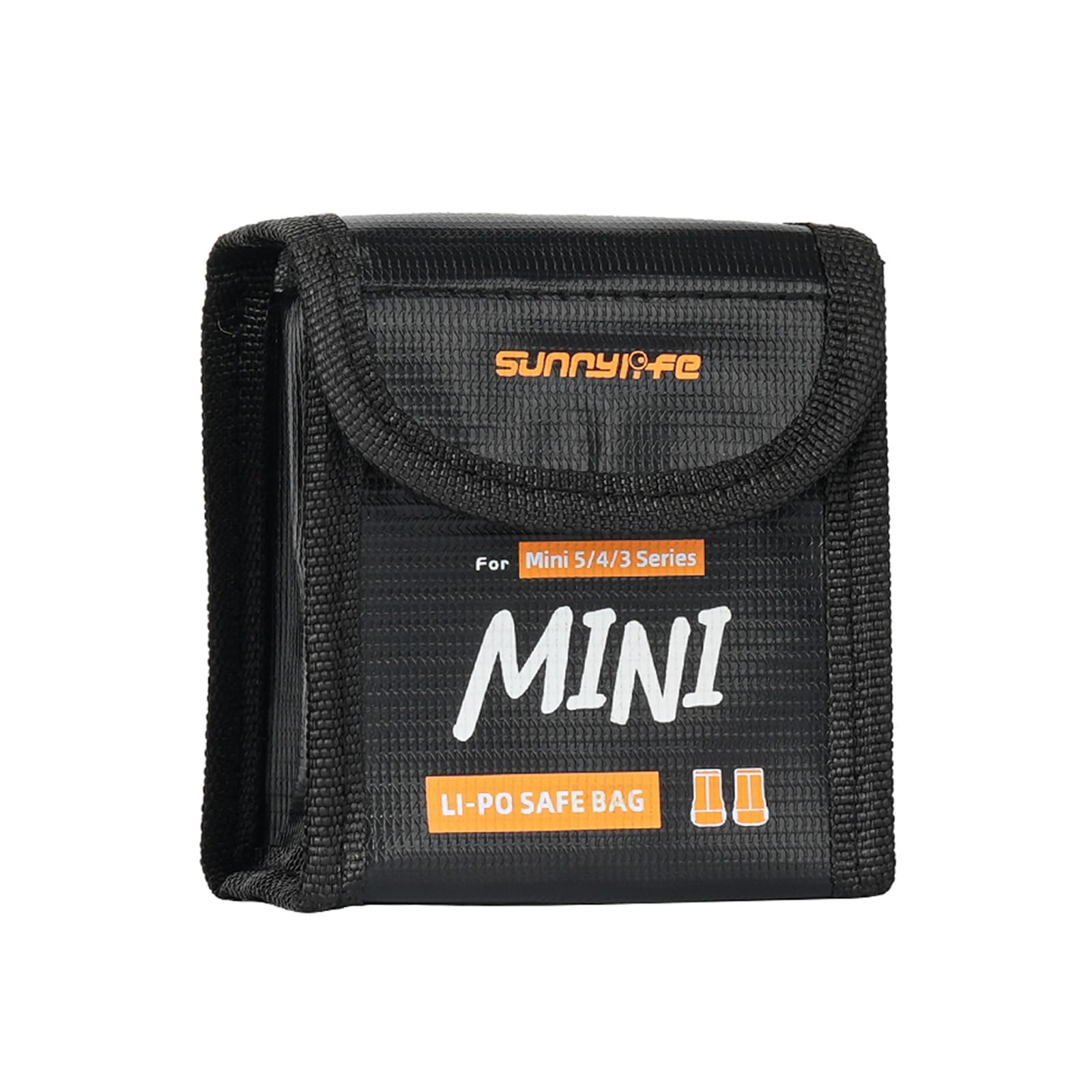 ZJRXM Case Protection for DJI Mini 5 Pro Drone Battery Accessories, Explosion-Proof Fireproof Battery Storage Bag for DJI Mini 5 4 3 Pro Drone Battery, black, M, plain