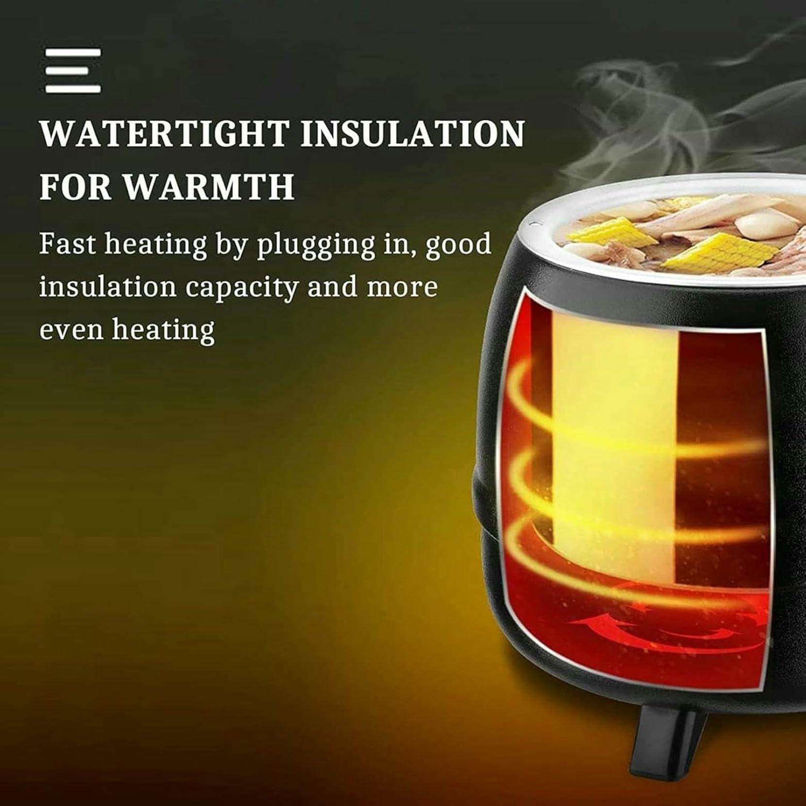 Riscaldatore per pentola per zuppa Commerciale da 13 Litri, 400 W, con Isolamento Elettrico e pentola Interna Rimovibile, per Vino Caldo,