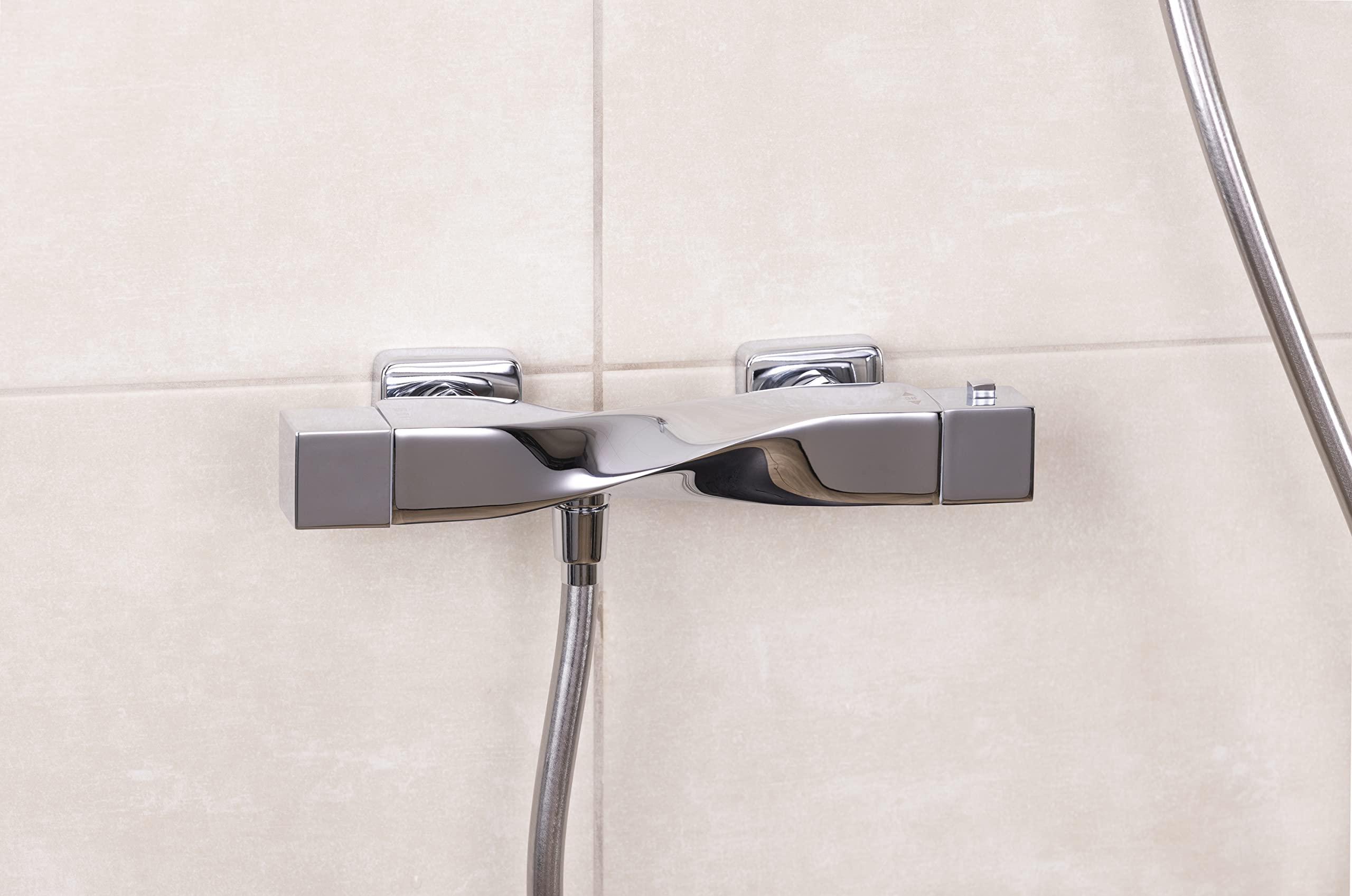 Miscelatore doccia termostatico TARIJA | installazione a parete | corpo in ottone cromato lucido | uscita universale M1/2" | design moderno e funzionale | EUROSANIT