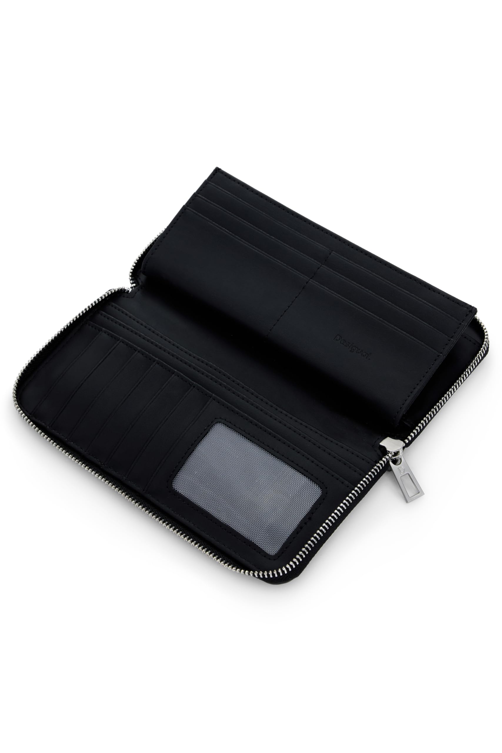 Desigual Monedero Mone Fibonacci Fiona Long Wallet Black Negro