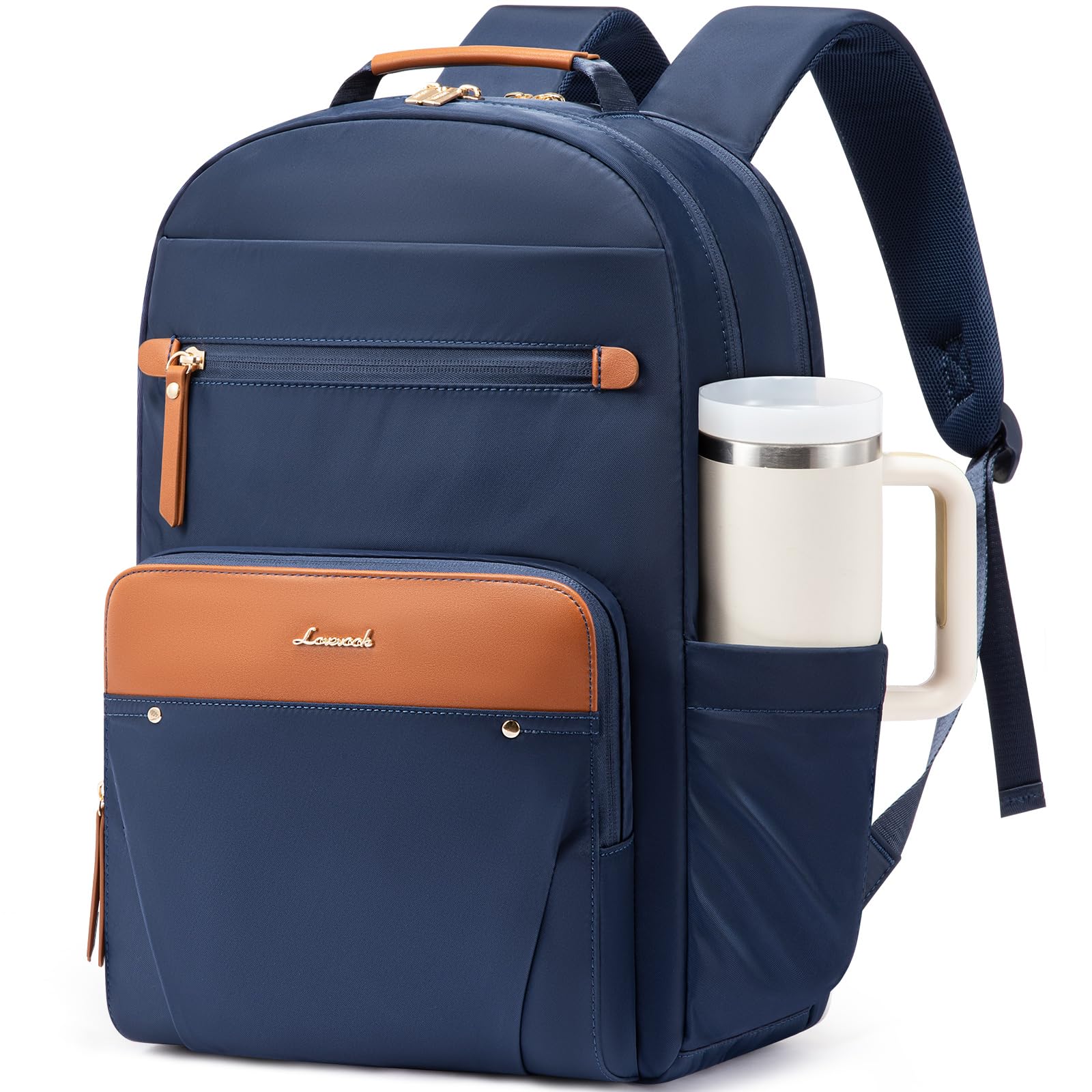 Backpack Womens, Waterproof Rucksack Wok Bag Laptop Backpacks for Women, Ladies Back Packs Casual Daypacks for School Teacher Travel Office, Black