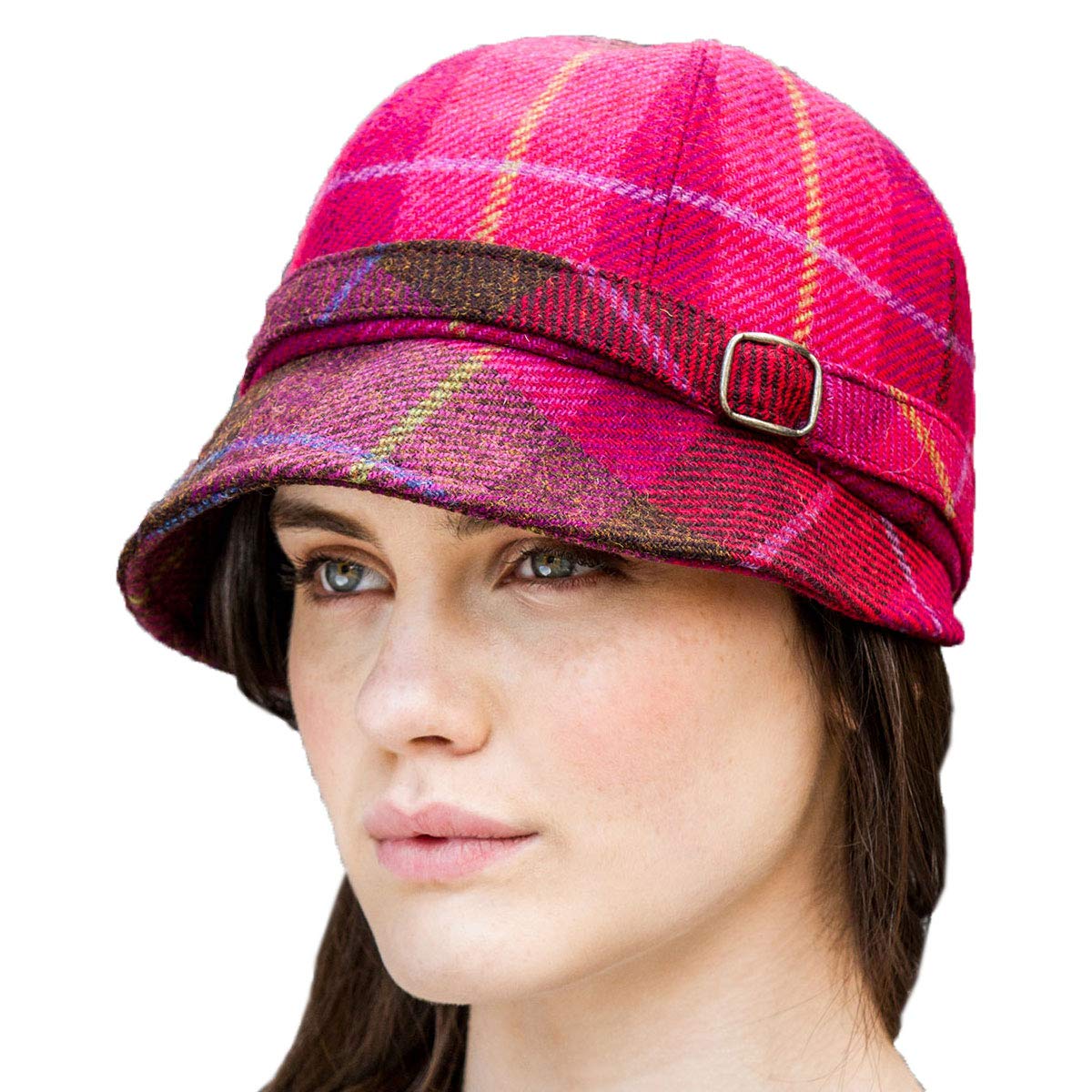 Celtic Clothing CompanyIrish Flapper Style hat. Red Plaid from Irish Wool. Made in Ireland
