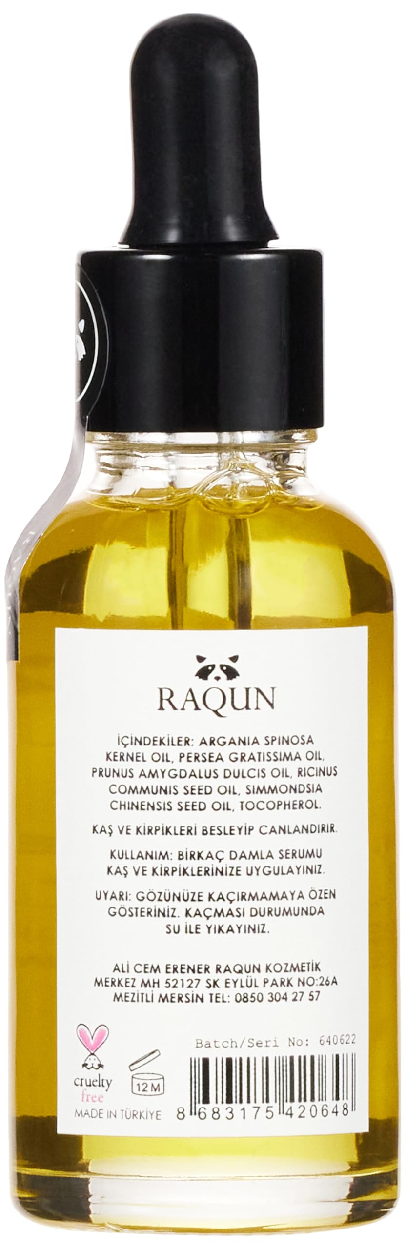 RAQUN Kaş & Kirpik Serumu 30 ml %100 Doğal içerik