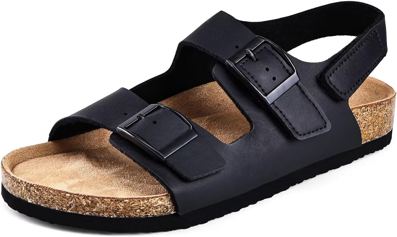 Torotto Kids Girls Boys Sandals with Cork Footbed Adjustable Strap Toddler Casual Slides Sandals Open Toes Flat