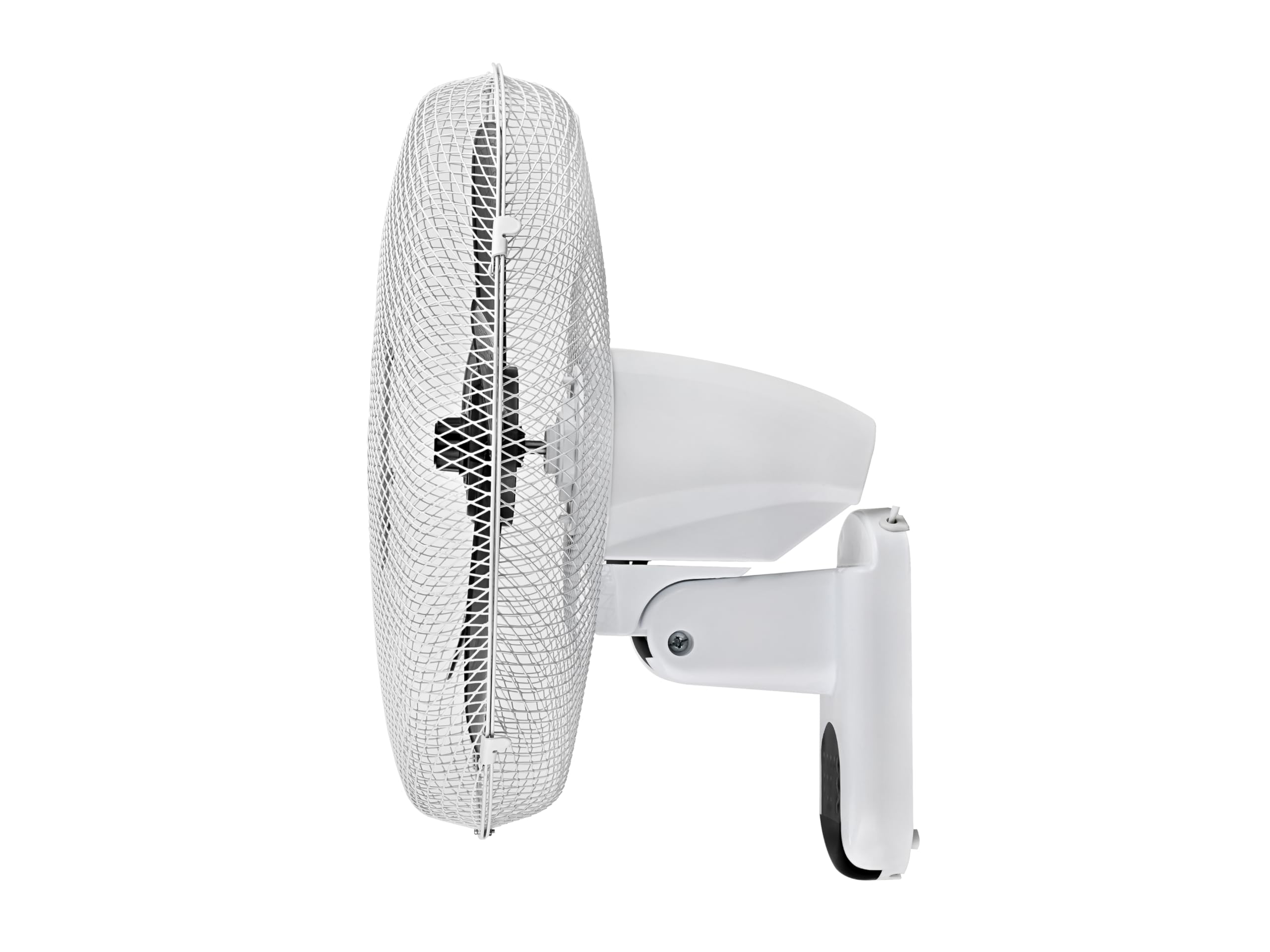 KALORIK VT1050 Leiser Wandventilator – 45W Platzsparender Wand-Deckenventilator mit 90° Oszillation, 7,5h Timer, Touch-Bedienfeld, 35cm Propeller, Weiß