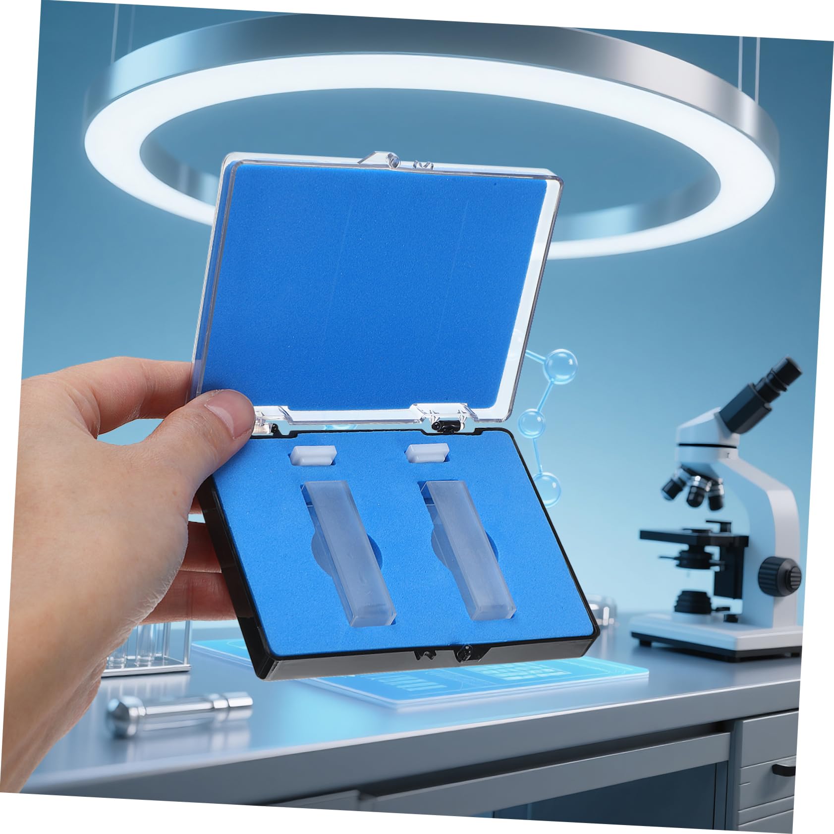 Cabilock 2 Sätze Quarz Küvetten Weglänge Für Präzise Analysen Mikro Küvetten Für Spektrophotometrie Für Laboranwendungen Hohe Und Kompatibilität 2 Stück * 2