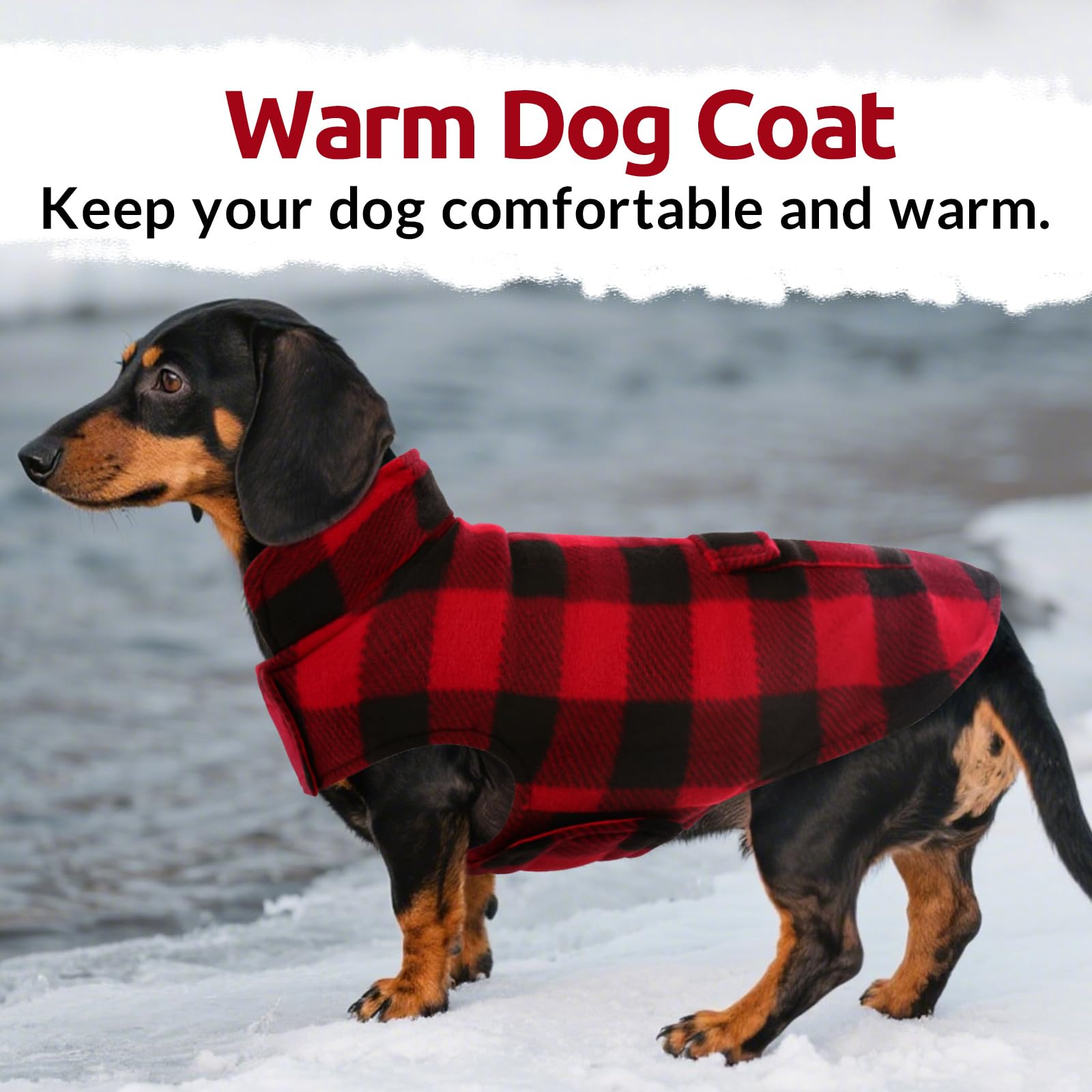 ASENKU Cappotto Cane Impermeabili Invernale, Cappottino Cane Reversibile Antivento Freddo Taglia Media L, Calda Giacca per Cani, Gilet per Cani con Fodera in Lana Protegge Dal Freddo