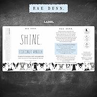 Vista 4 de Rae Dunn Champú acondicionador para mascotas con aceite de coco, limoncillo y vainilla, menta de coco, 33.8 fl oz