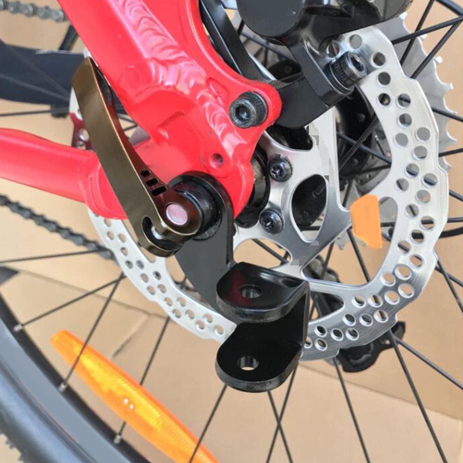 2 Piezas Enganche de Remolque para Bicicleta Adaptador Acoplador Conector de Eje Acodado en Acero Resistente Instalación Sencilla Y Portátil Adecuado