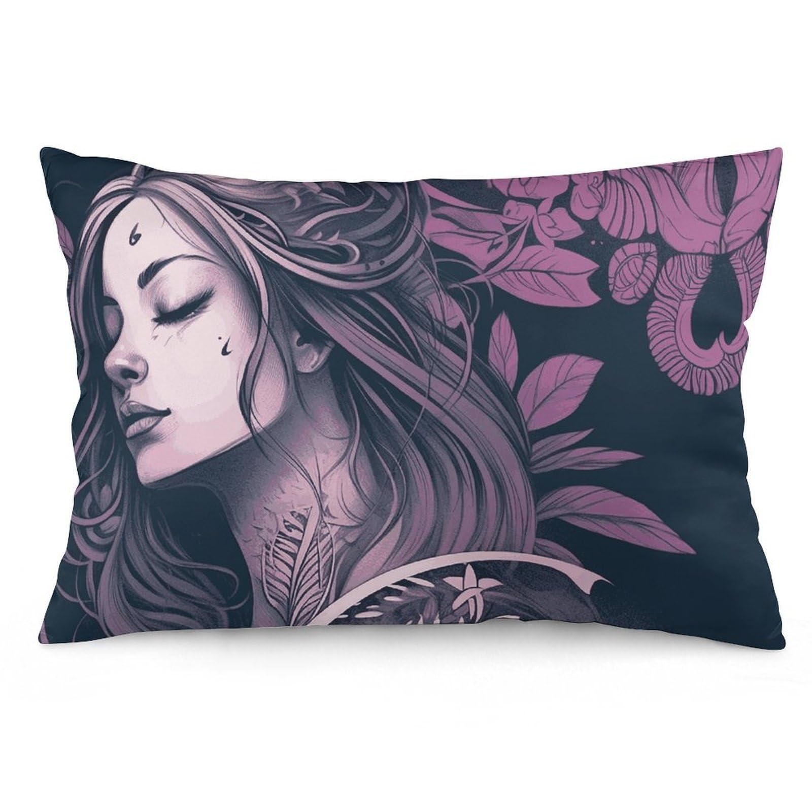 NTVOWPZO 2 Pack Decoration Throw Pillow Covers 12 "x20 Pillowcases Covers Ethereal Illustration Pillowcases Modern Farmhouse Home Decor Sofa Cushions Covers for Couch Bed Living Room
