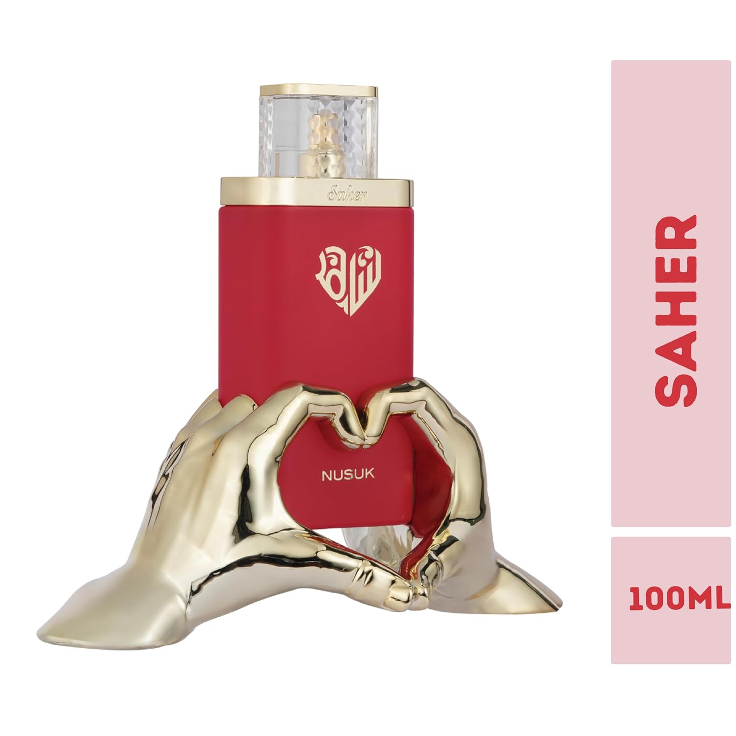 Nusuk Saher Eau de Parfum for Women - 100ml | Long Lasting Luxury Perfume with Apple, Jasmine, Rose & Vanilla Notes | Elegant & Sophisticated Scent For Women - Image 2