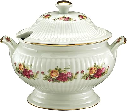 Royal Albert Old Country Roses Covered Vegetable Tureen