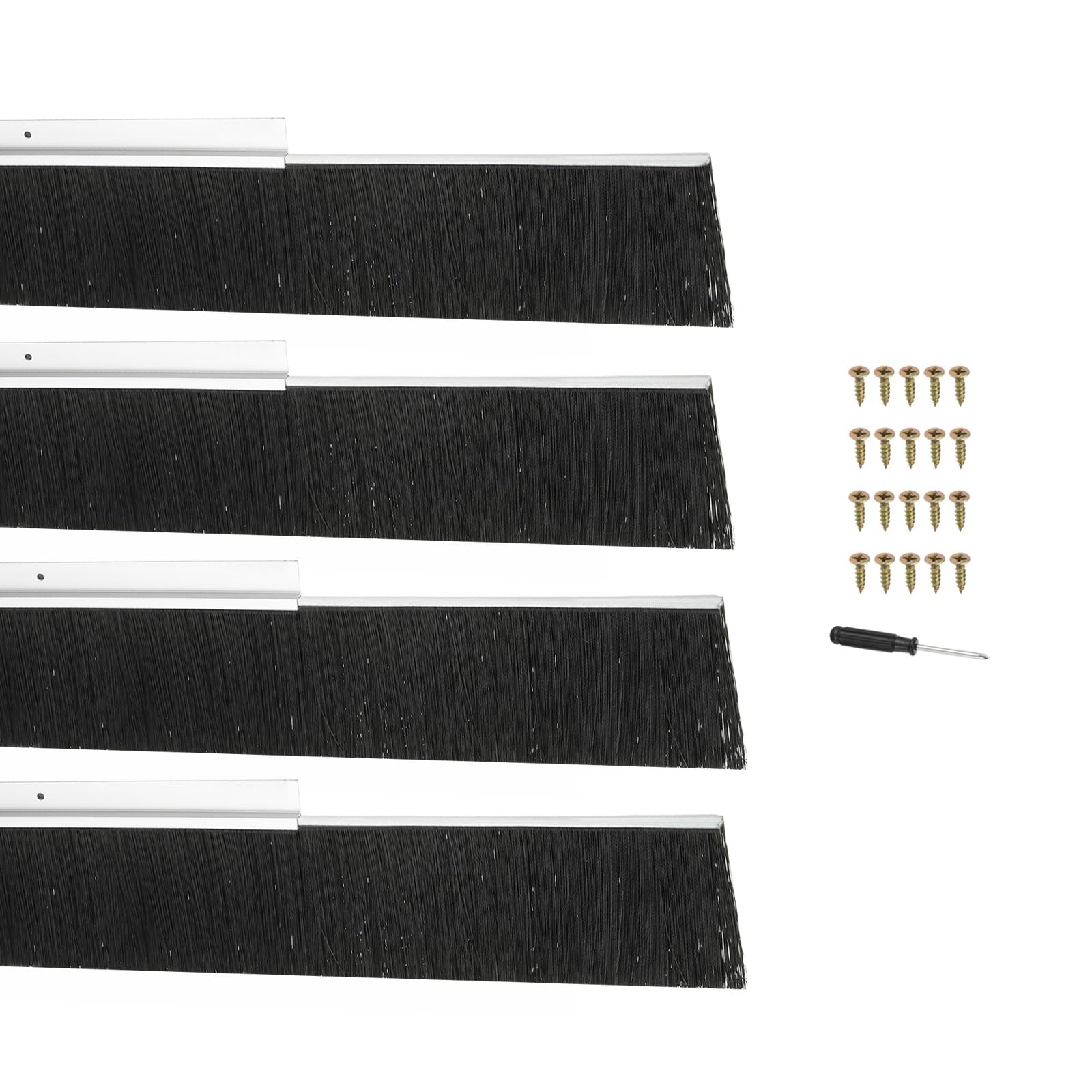 PATIKIL Door Brush Sweeps 3.54" Bristles x 39.37" Long