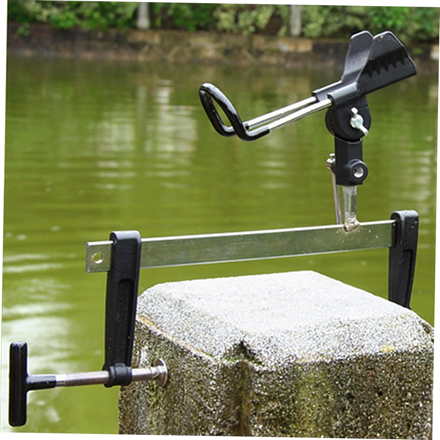 Sosoport Fishing Accessory 1pc Multi-Function Pole Stand Fishing Rod Rack All-Angle Holder for Boat Hand Sea Fishing