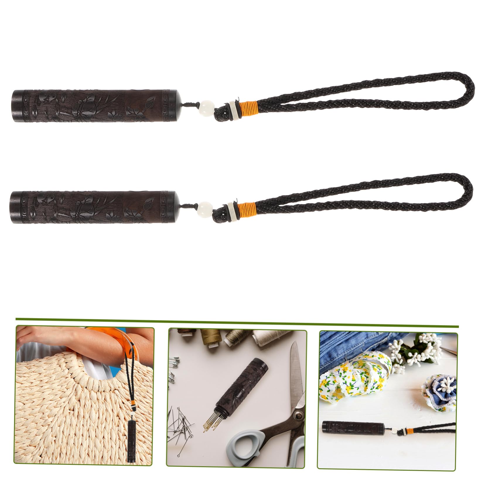 Tofficu 3 Juegos Caja Madera Caja De Madera Estuche Para Agujas De Tejer Estuche De Madera Para Agujas Talón Enhebrar Patas Soporte Para Agujas De Bordar Suministro De Bordado 2 Piezas * 3