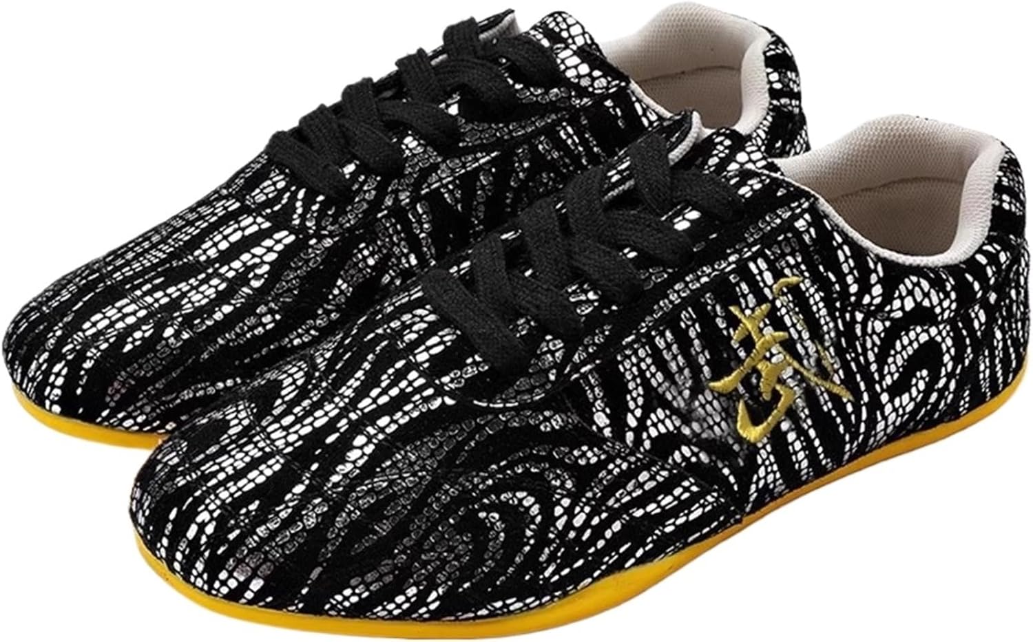 Taekwondo Kung Fu Shoes Professional, Anti-Slip Bovine Tendon Soles Tai Chi Shoes Women Martial Arts Training(9,J)