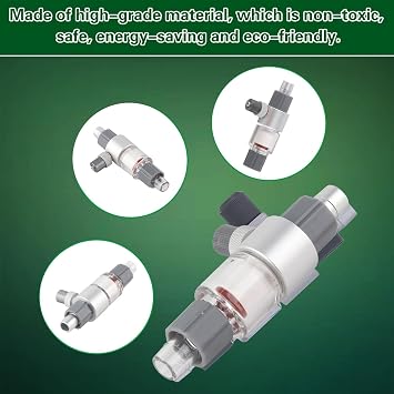 Aquarium Co2 Atomizer, 2 Types Aquarium Co2 Diffuser Carbon Dioxide Atomiser Inline Co2 Diffuser Inline Co2 Atomizer Diffuser