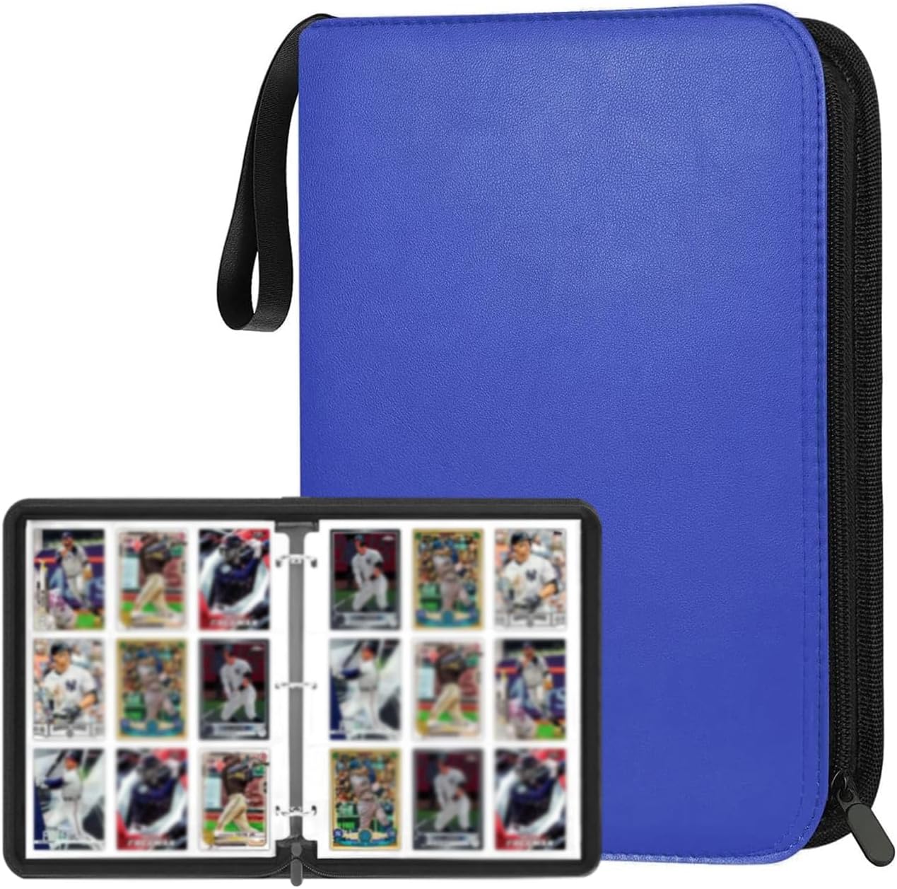 9 Pocket Card Binder, 900 Pockets Card Holder Folder Collector, Double Sided Pocket PU Card