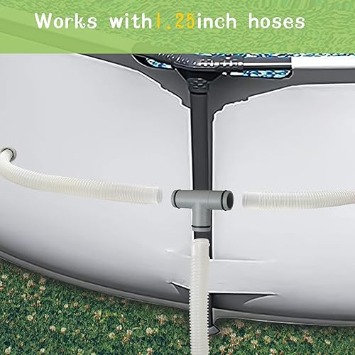 Miniatura 8 de Conector de manguera de piscina en T de 1.25 a 1.25 pulgadas, conector de manguera de bomba de filtro, adaptador de manguera de piscina para piezas