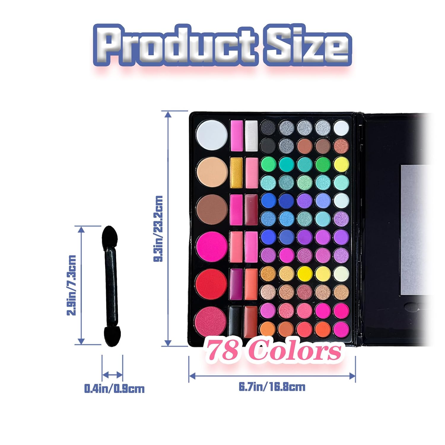 78Colors Pigment Powder for Nails DIY Ombre & Bold Manicure-Set2