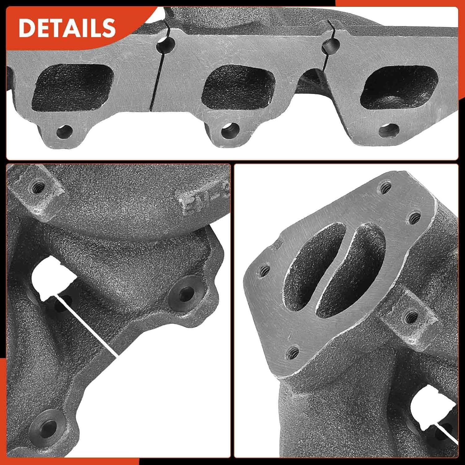 A-Premium Engine Exhaust Manifold Kit W/Gasket & Studs & Nuts & Bolt [DOHC 4Cyl 2.0L] Compatible with Buick Verano 2013-2016, Regal 2011-2013, Turbocharged