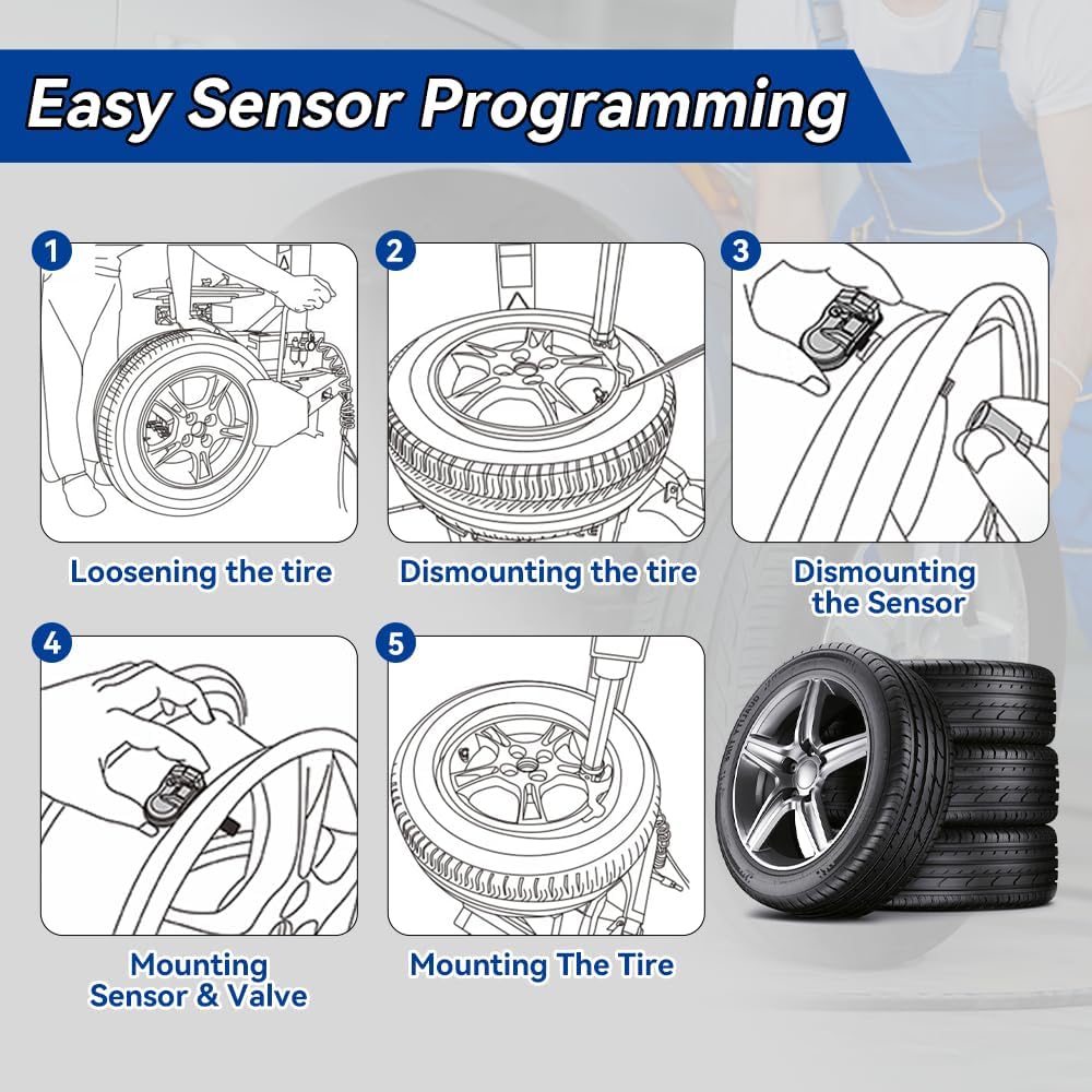 TPMS Sensors,315Mhz Tire Pressure Monitoring Sensors for Toyota Camry Prius RAV4 Tarago Lexus, Replacement 28103CA001,4260706020,426070D010,4260752020 Set of 4