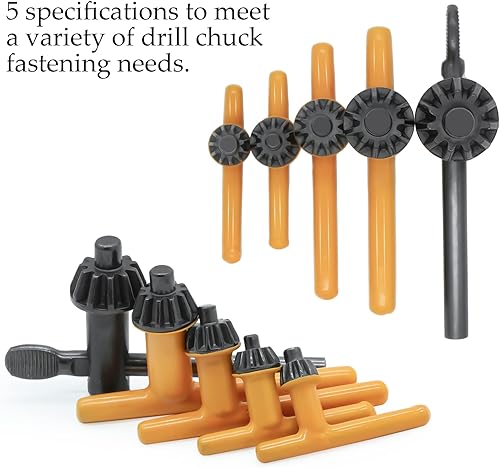 Miniatura 2 de Famgee Llave de repuesto para portabrocas eléctrica, herramienta de sujeción (diámetro del mandíbulo 34 pulgadas  58 pulgadas  12 pulgadas  38