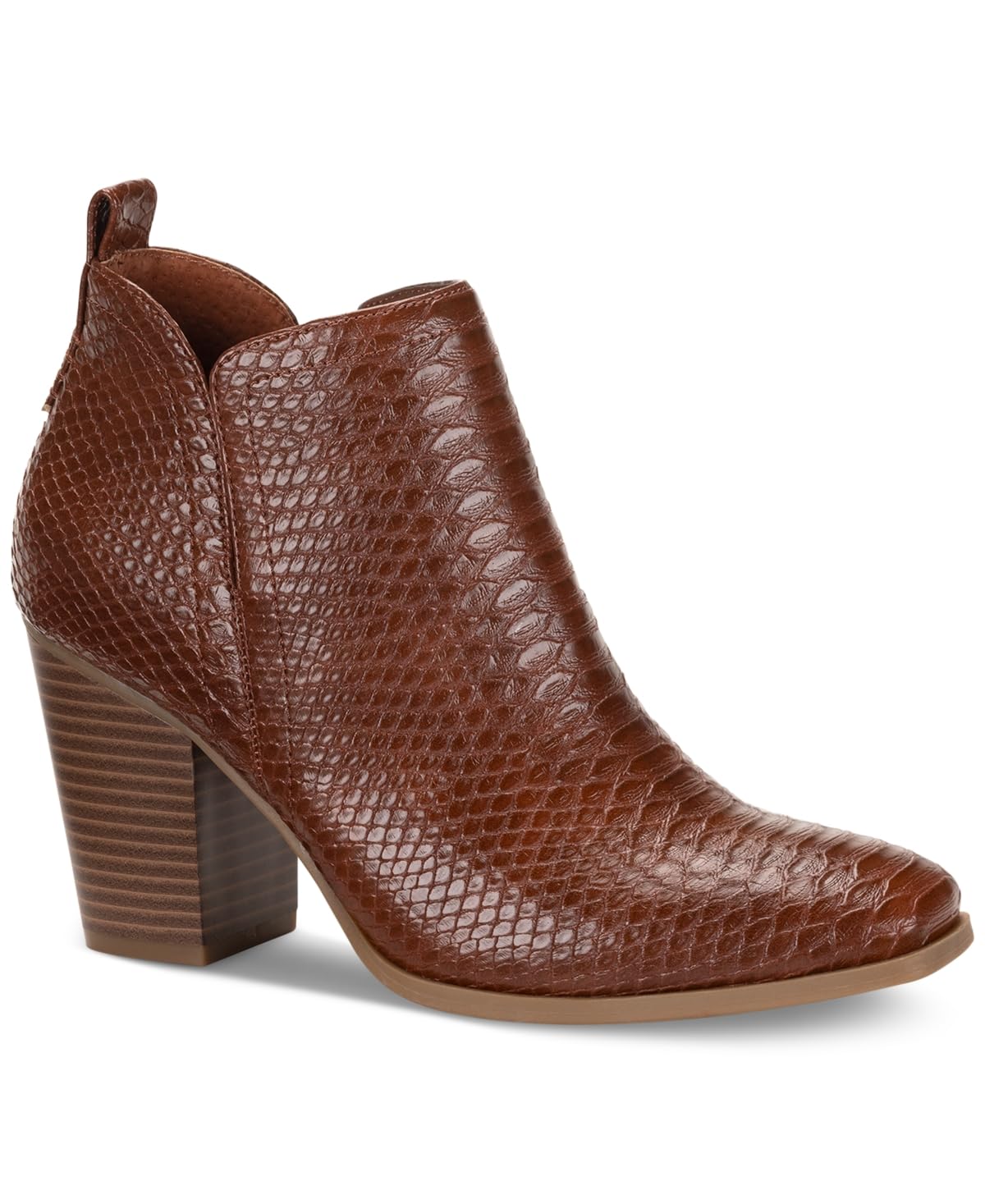 Sun Stone Womens Pollyy Faux Leather Ankle Booties