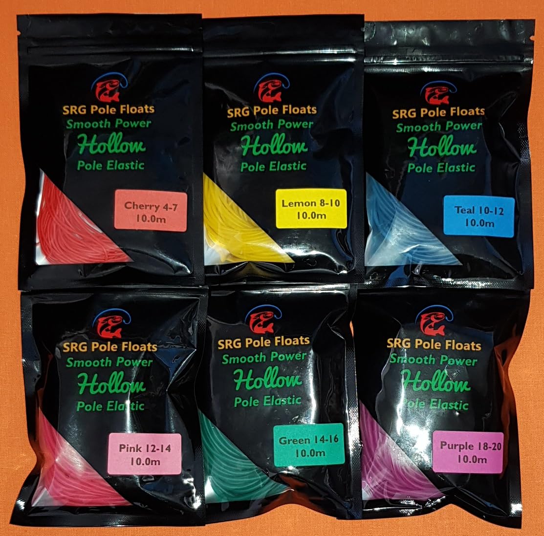 SRG Pole FloatsMega Value Hollow Latex Pole Elastic Various 2.0m / 2.5m /3.0m / 6.0m or 10.0m (Teal 10-12 (10 Metres))