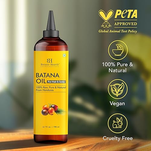 Miniatura 4 de Botanic Hearth Aceite de batana para el crecimiento del cabello, inspirado en Dr. Sebi, aceite de batana 100% crudo y puro de Honduras, tratamiento