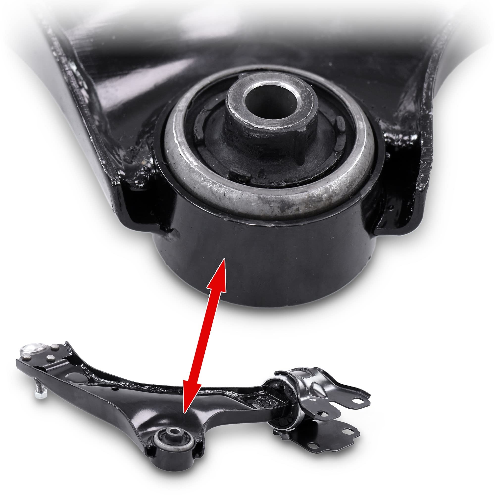 ATEC Germany 2x Querlenker Vorderachse vorne unten links & rechts, 2x Koppelstange vorne
