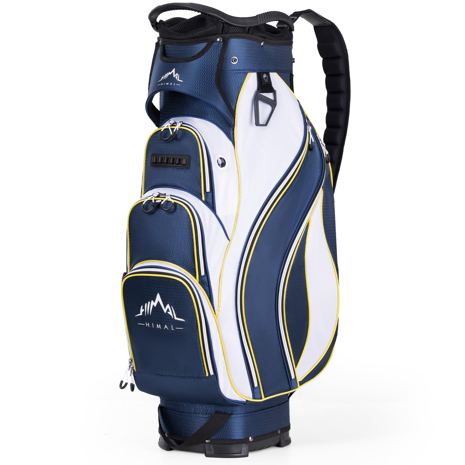 UNIHIMAL Golf Cart Bag with 14-Way Divider Top, Ample Storage Space, Men's Golf Bag with Handles and Umbrella Holder (Navy Blue)