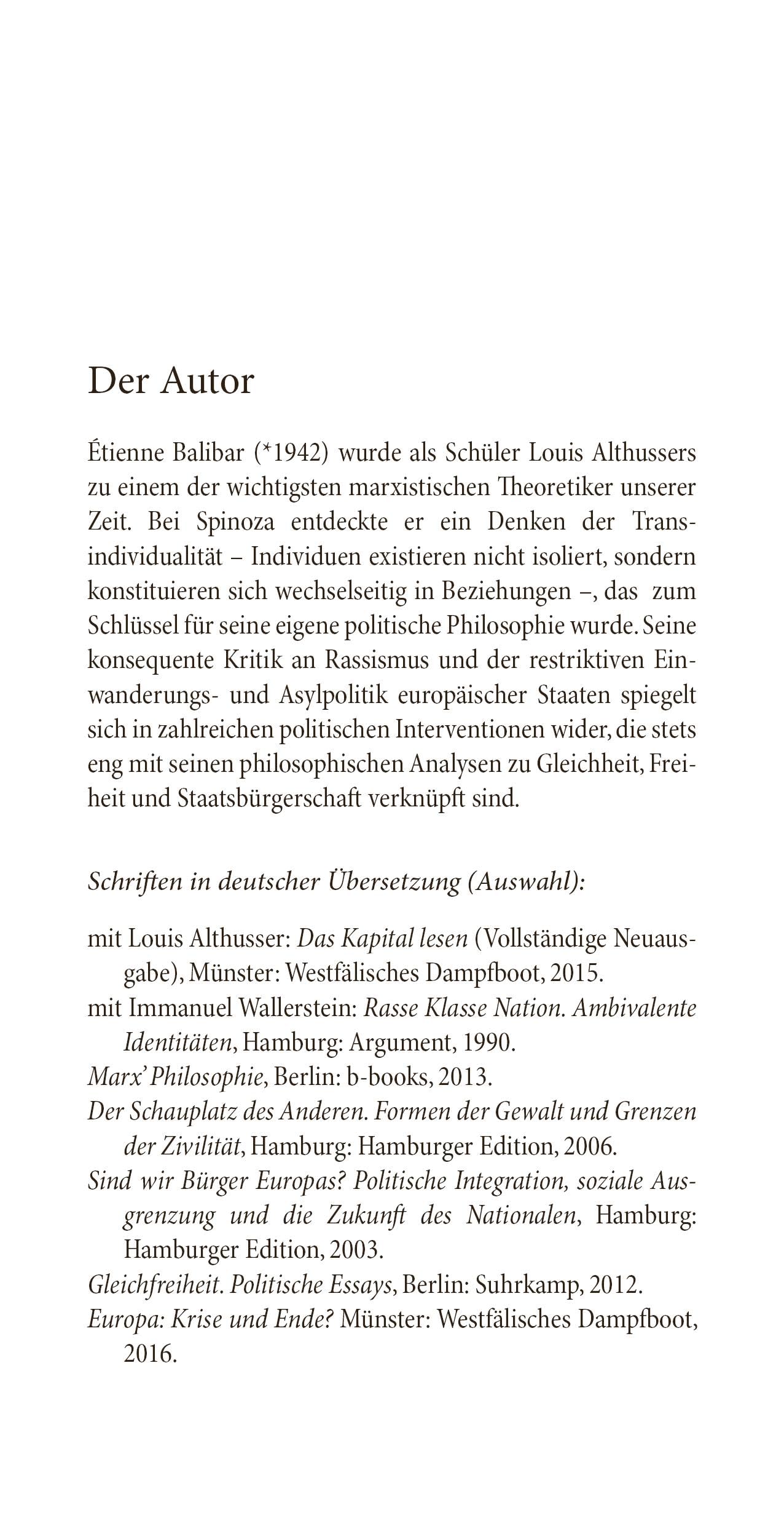 Spinoza und die Politik