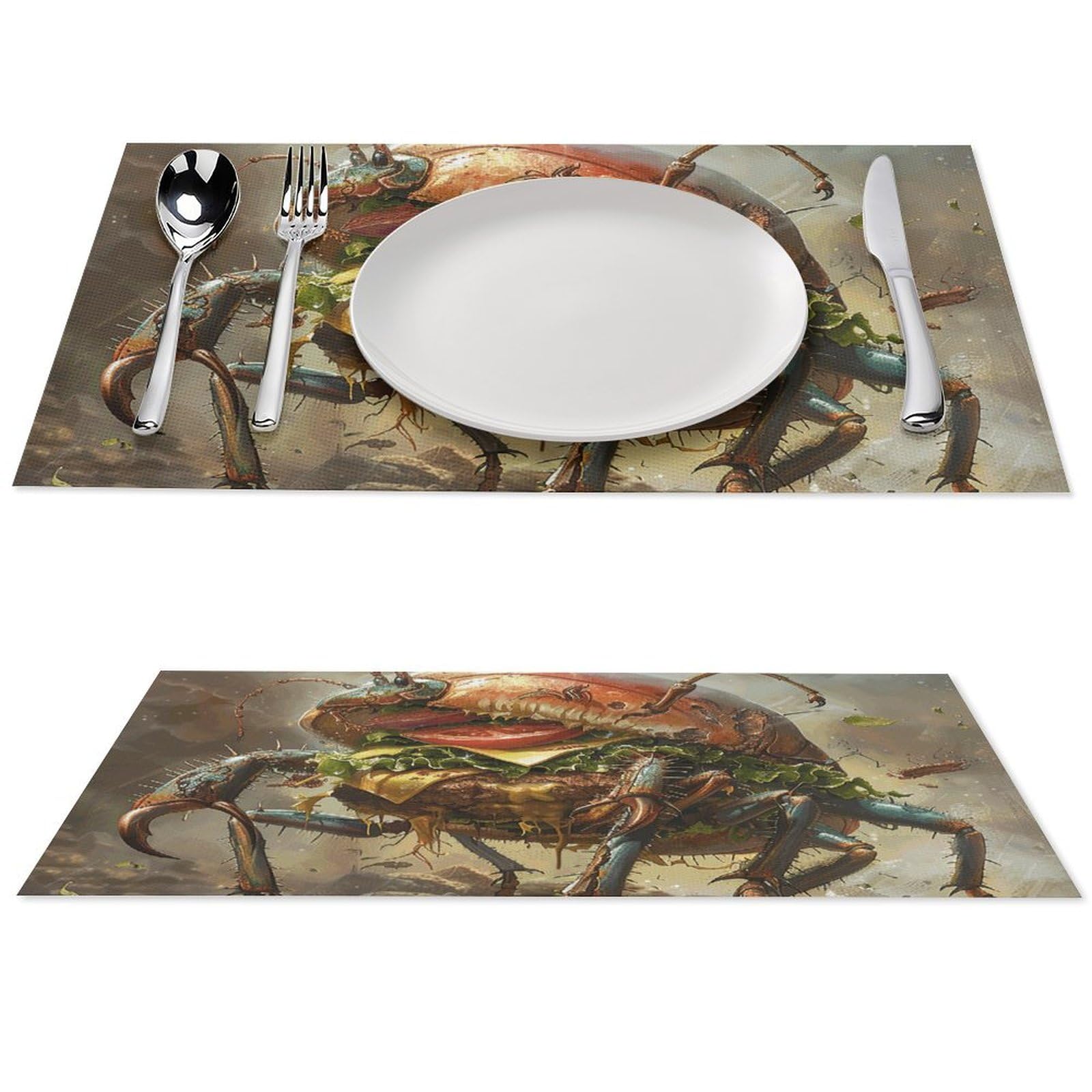 Sets de table antidérapants pour éviter les taches de plat chaud