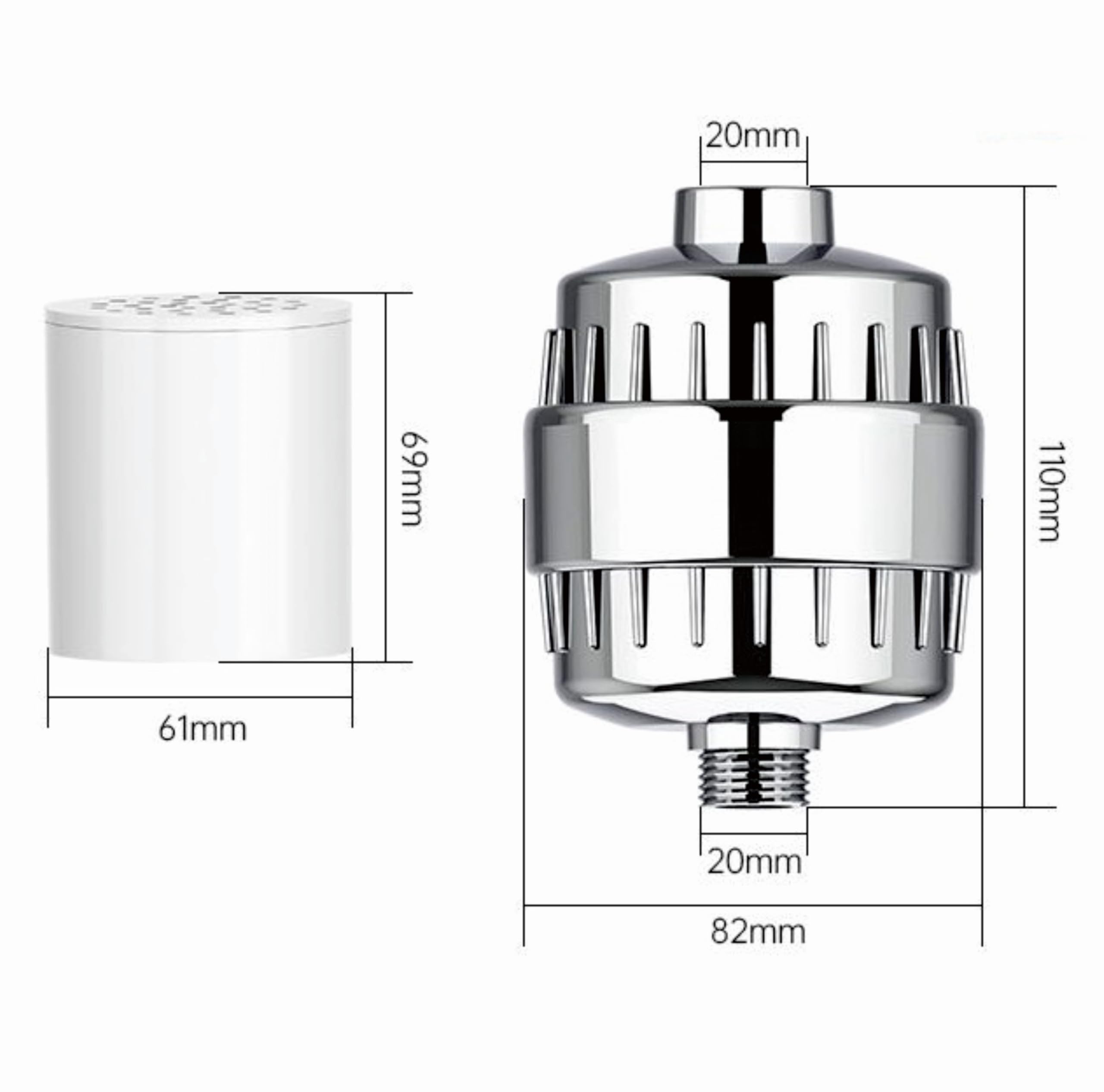 Filtre De Douche Aqua Bliss SF 220 - Tête De Filtration Argent, Multi-étapes, Neuf