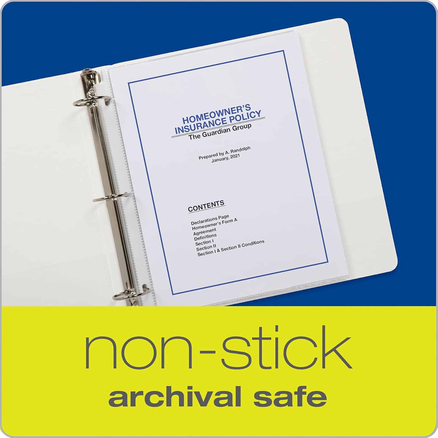 Oxford Lightweight Sheet Protectors, Clear Finish, Top Load, Letter Size Plastic Sleeves, Reinforced 3 Hole Punch for Binders, 100 per Box (33267), Letter : Office Products