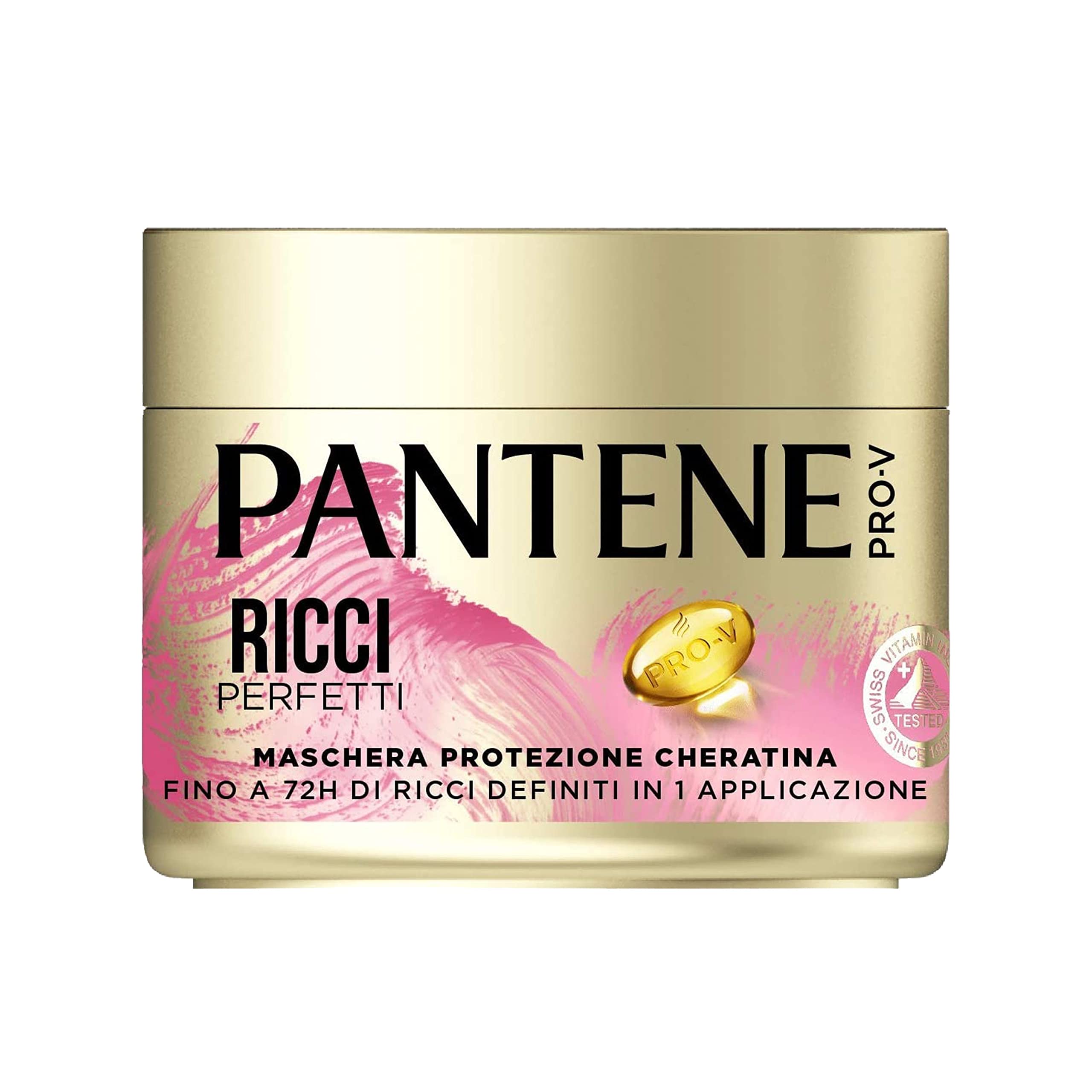 Pantene Pro-V Ricci Perfetti, Set Regalo Capelli Ricci: 1x Shampoo Ricci 225 ml, 1x Balsamo Miracle Serum Ricci 150ml, 1x Maschera Protezione Cheratina Ricci 300ml, 1x Crema Styling 235ml