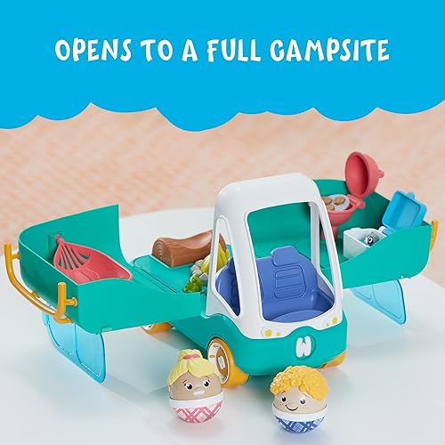 Miniatura 3 de Playskool Weebles My Happy Camper - Juguete preescolar Weeble Wobble para niños pequeños, campamento con luces, sonidos y canciones, para niños a