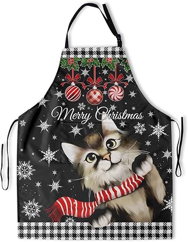 Giwawa Delantal unisex resistente de 33 x 28 pulgadas con 2 bolsillos, delantales de cocina adecuados para barbacoa, parrilla, dibujo, corte de pelo